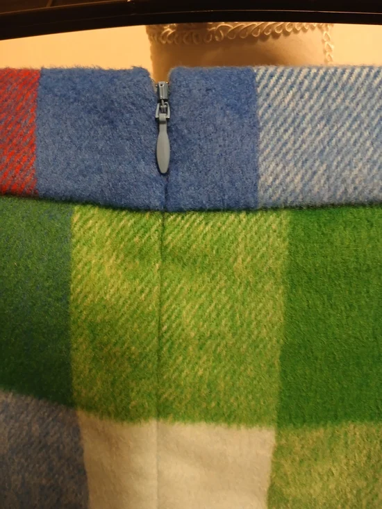 Free Assembly Plaid Mini Skirt in Blue, Red & Green NWT - Picture 4 of 6
